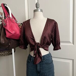 Abercrombie & Fitch tie-front top